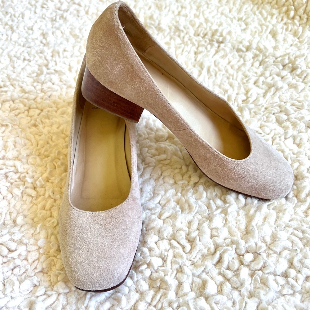 No. 6 Store Suede low heeled shoe